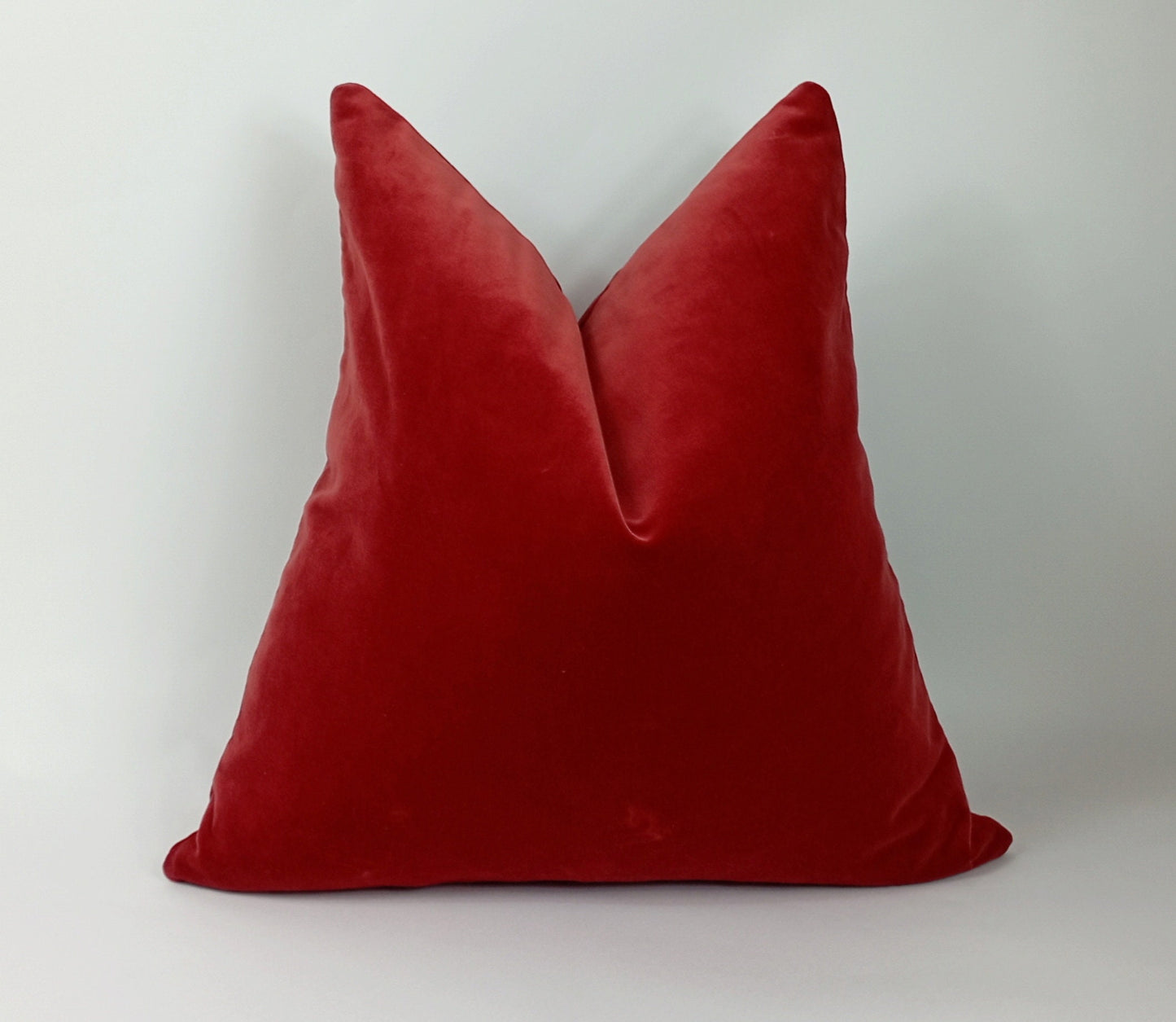 Amber Velvet Pillow – Luxury Orange Velvet Cushion