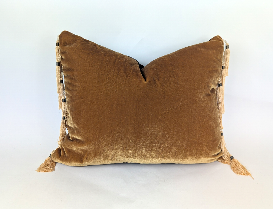 Velvet Pillow Covers, Silk Velvet Cushions, Velvet Tassel Pillows