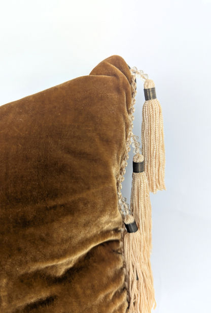 Velvet Pillow Covers, Silk Velvet Cushions, Velvet Tassel Pillows