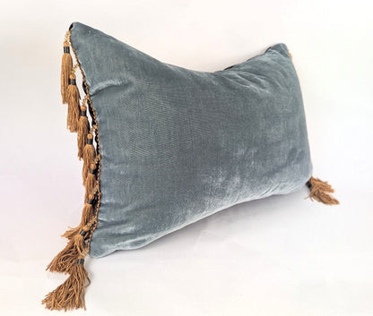 Velvet Pillow Covers, Silk Velvet Cushions, Velvet Tassel Pillows