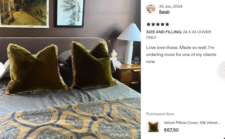 Velvet Fringe Pillow Cover, Silk Velvet Cushion, Chartreuse Green with Gold Trim