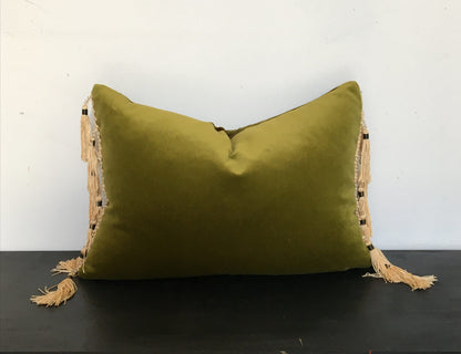 Velvet Pillow Covers, Silk Velvet Cushions, Velvet Tassel Pillows