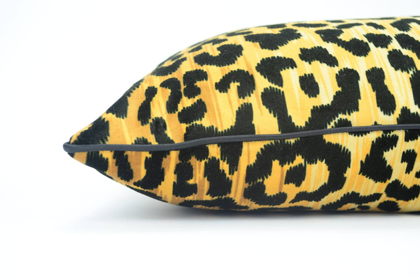 Leopard Velvet Lumbar Pillow – Cheetah Print Pillow - Designer Pillow - Animal Print Cushion