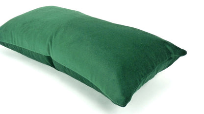 forest green velvet pillow case // forest green velvet cushion // green rectangle pillow