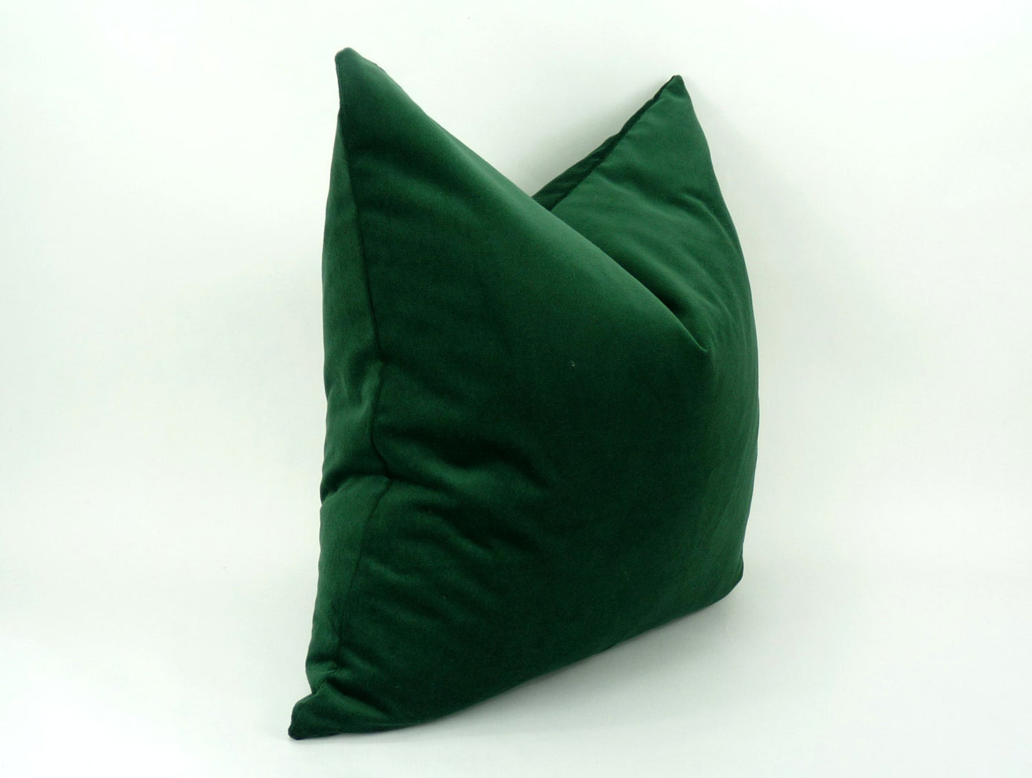 Forest Green Velvet Cushion – Luxury Green Pillow Cover With Cotton Velvet