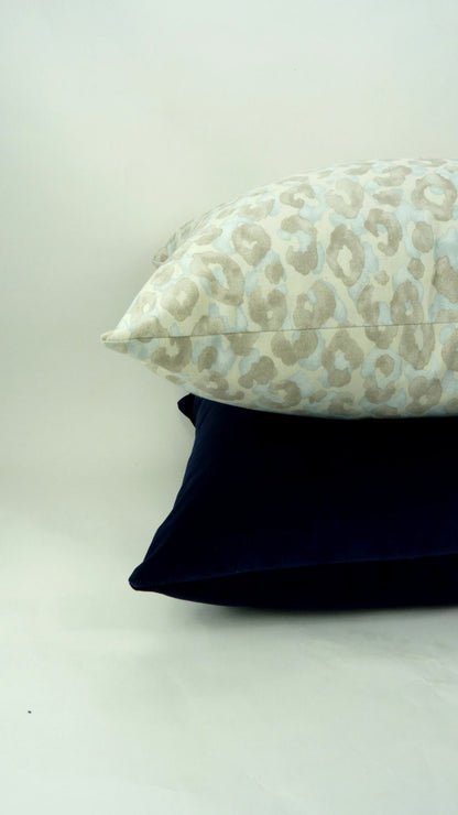 Midnight Blue Velvet Pillow - Luxury Navy Blue Velvet Cushion Cover,
