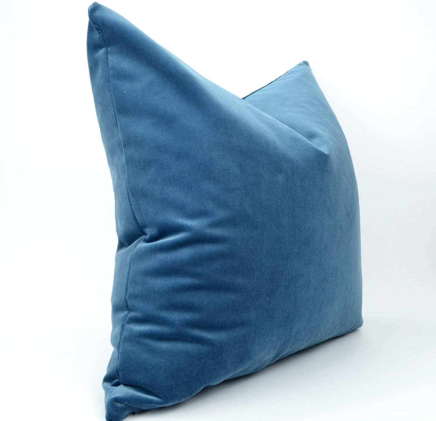 Slate Blue Velvet Pillow | Cotton Velvet Case