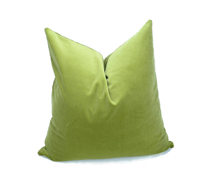Sage Green Velvet Pillow | Luxury Cotton Velvet Cushion Cover -