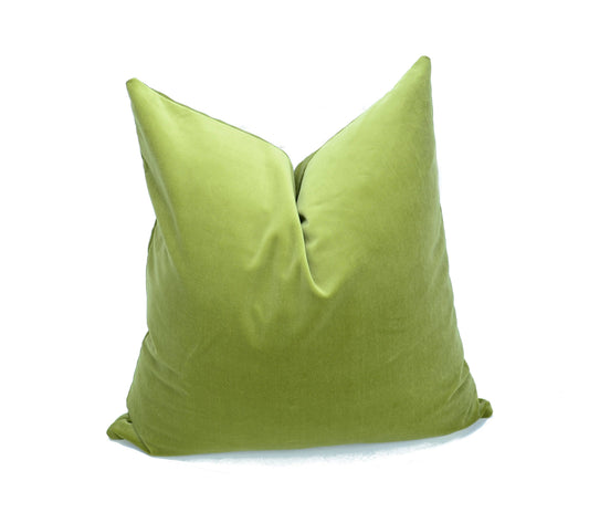 Sage Green Velvet Pillow | Luxury Cotton Velvet Cushion Cover -