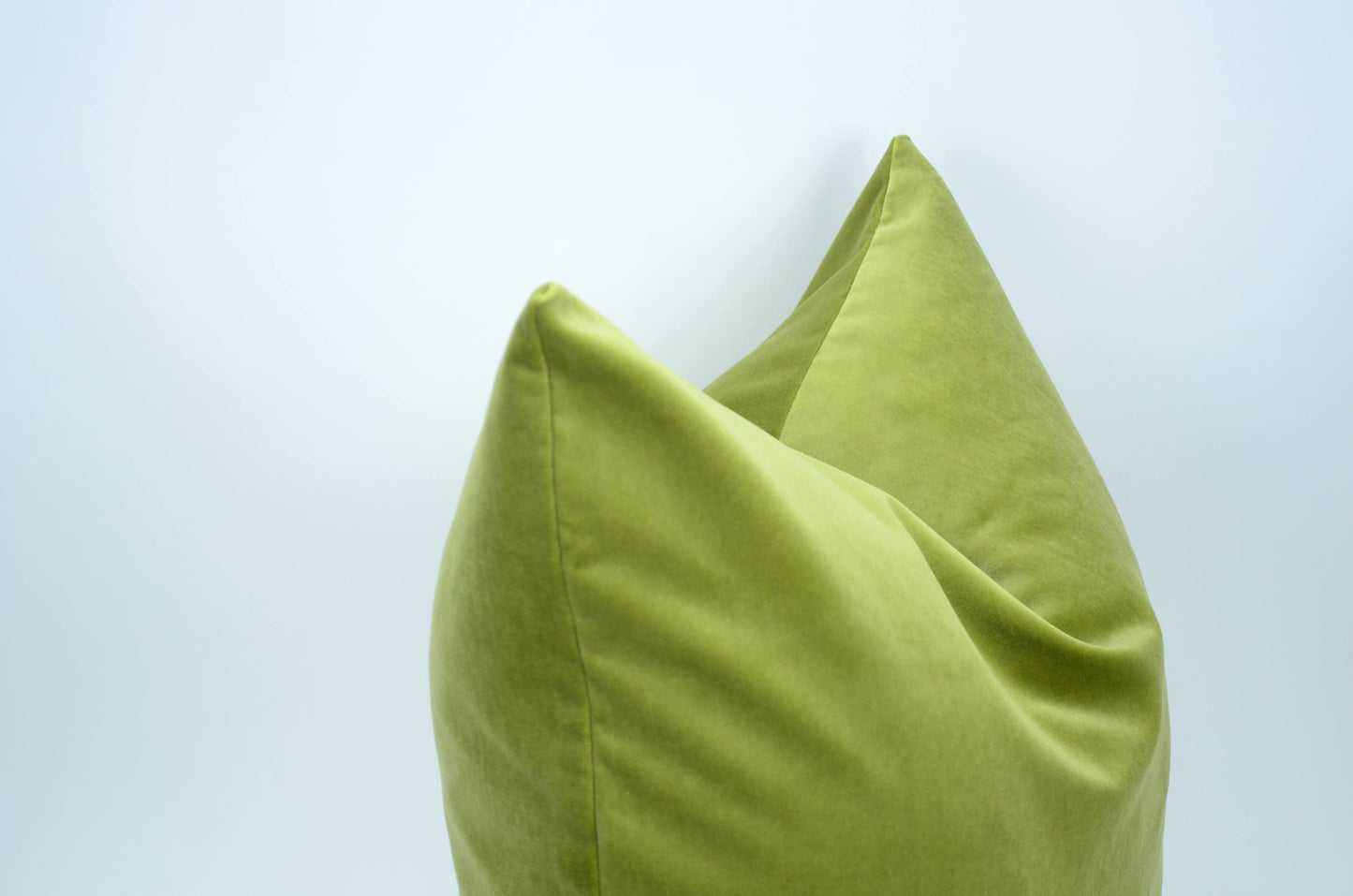 Sage Green Velvet Pillow | Luxury Cotton Velvet Cushion Cover -