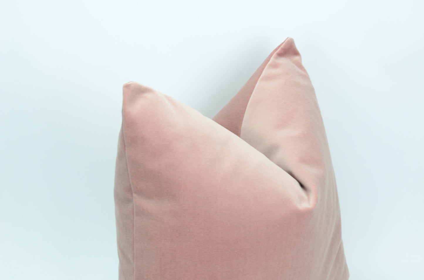 Dusty Pink Velvet Pillow – Luxury Soft Cushion Cover with Hidden Zipper