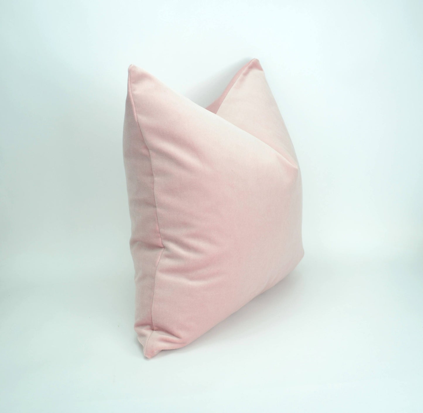 Blush Velvet Pillow - Luxury Pink Throw Pillow With Velvet Cushion Cover