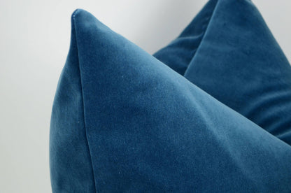 slate blue velvet pillow cover //  blue velvet cushion cover // dark blue velvet cushion cover //  blue velvet pillow cover