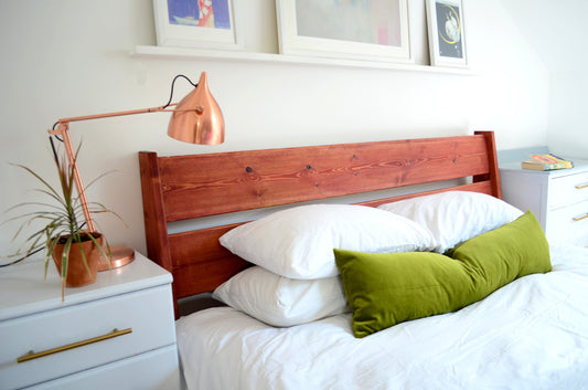 Long Lumbar Pillow - Olive Green Velvet Cushion | Soft Luxury Cotton Velvet