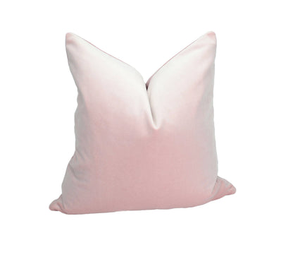 Blush Velvet Pillow - Luxury Pink Throw Pillow With Velvet Cushion Cover