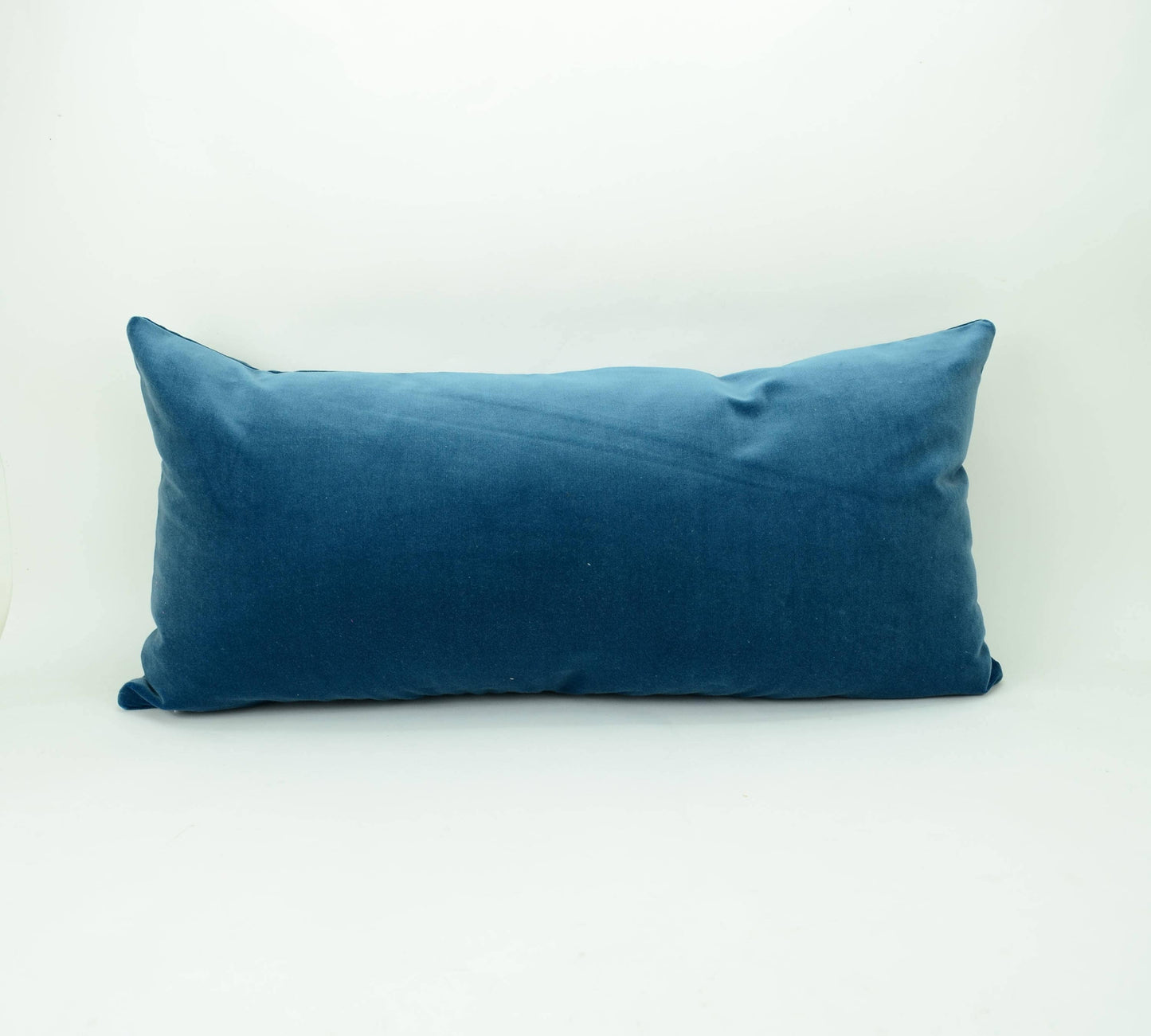 Blue Velvet Pillow Case - Luxury Slate Blue Cushion Cover With
