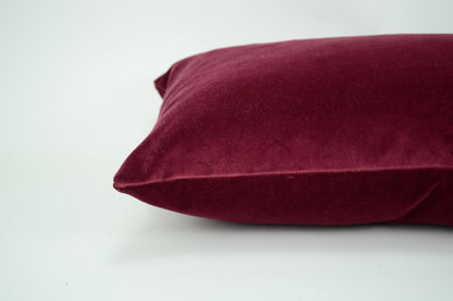 Velvet Pillow Case - Mulberry Velvet Cushion Dark Pink Plush Decorative Cover