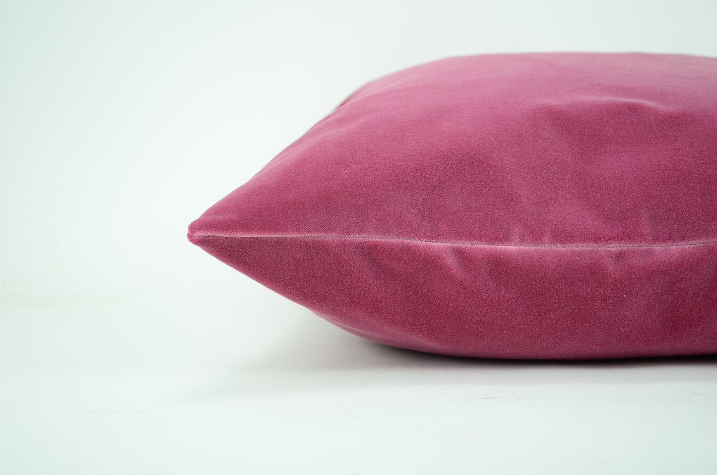 Pink Velvet Pillow - Rose Pink Cushion with Concealed Zipper | Luxury Velvet Cover