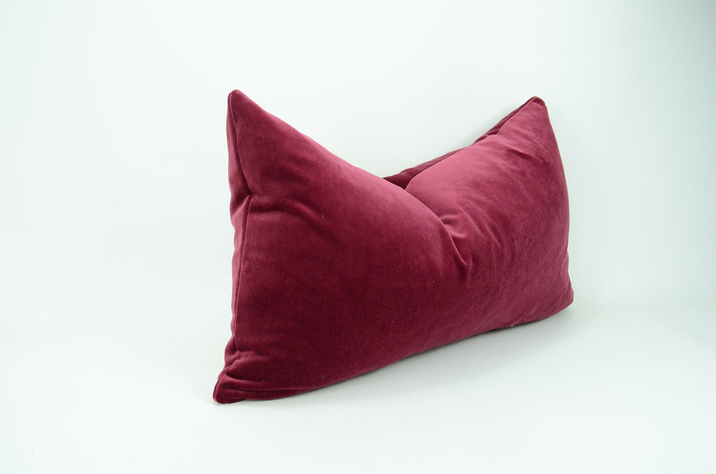 Velvet Pillow Case - Mulberry Velvet Cushion Dark Pink Plush Decorative Cover