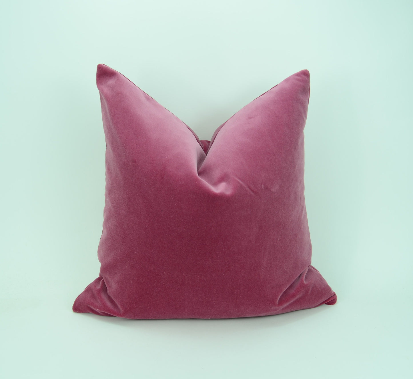 Pink Velvet Pillow - Rose Pink Cushion with Concealed Zipper | Luxury Velvet Cover