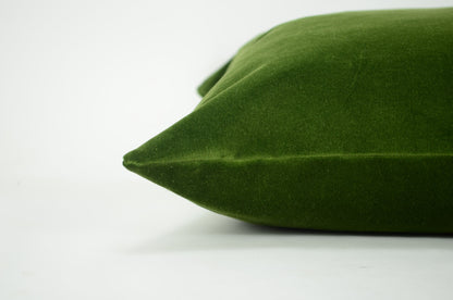 Green Velvet Pillow – Luxury Moss Green Cushion