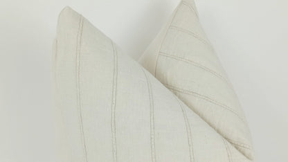 Neutral pillow, hmong pillow, cream woven pillow, neutral decor