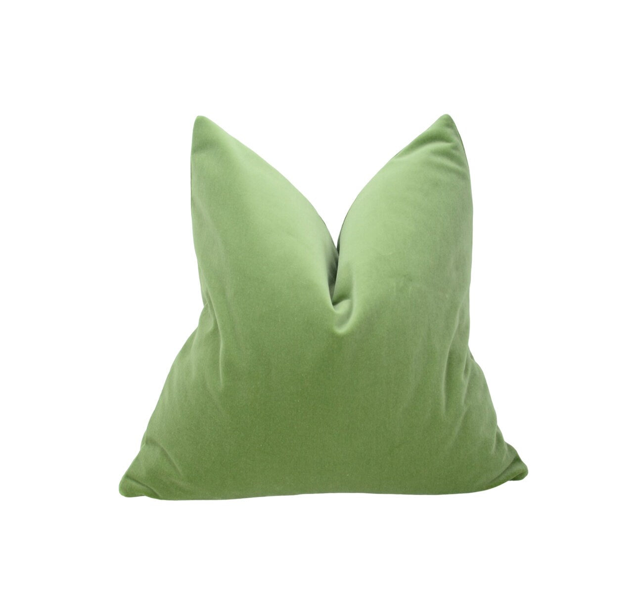 Velvet Pillow Case - Meadow Green Cushion Cover