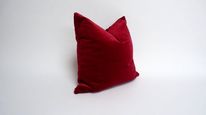 red velvet pillow. christmas velvet pillow, red velvet cushion